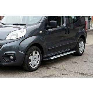 Side steps Shining V1 (2 st., aluminium) Fiat Fiorino/Qubo 2008–2024 foto 1
