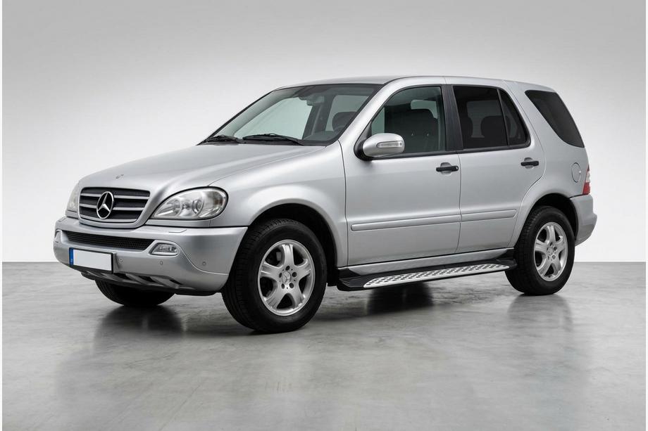 Mercedes ML W163 1997–2005 Side steps Shining V1 (2 st., aluminium) Image
