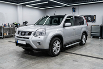 Nissan X-trail T31 2007–2014 Side steps Shining V1 (2 st., aluminium) foto 1
