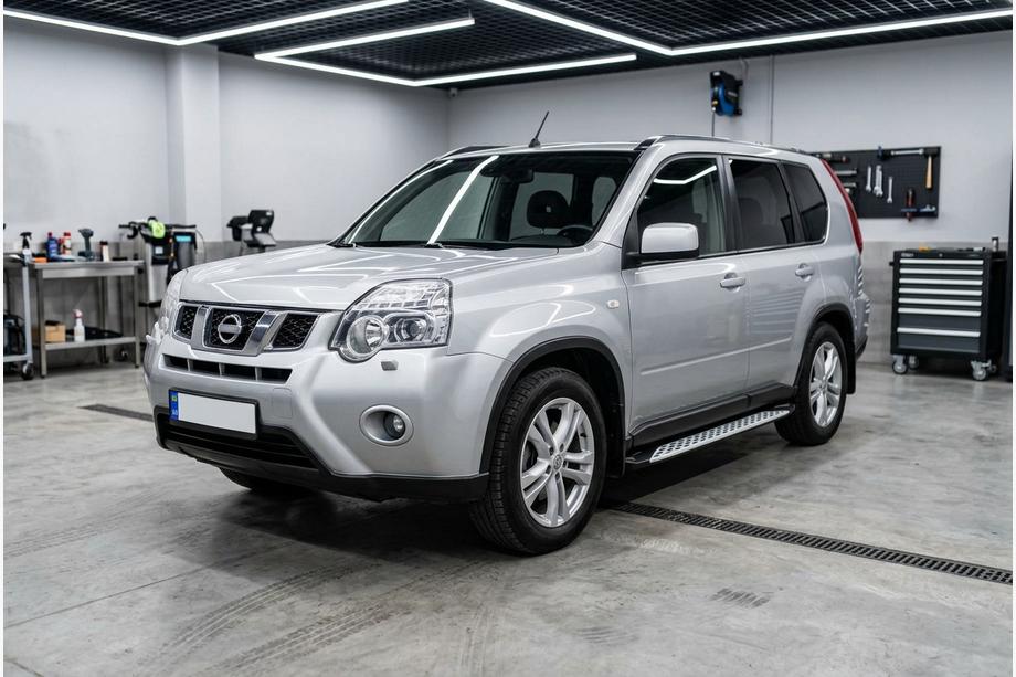 Nissan X-trail T31 2007–2014 Side steps Shining V1 (2 st., aluminium) Image
