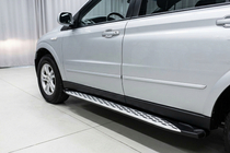 SsangYong Action 2005–2018 Side steps Shining V1 (2 st., aluminium) foto 1