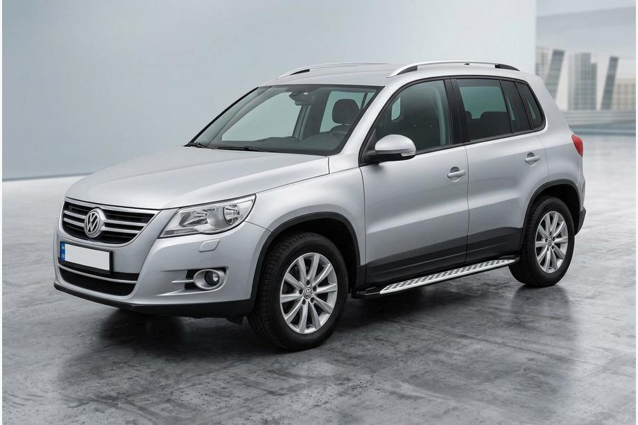 Volkswagen Tiguan 2007–2016 Side steps Shining V1 (2 st., aluminium) Image