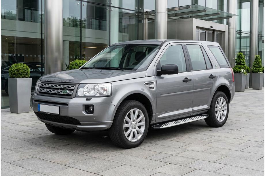 Land Rover Freelander II 2006–2014 Side steps Shining V1 (2 st., aluminium) Image