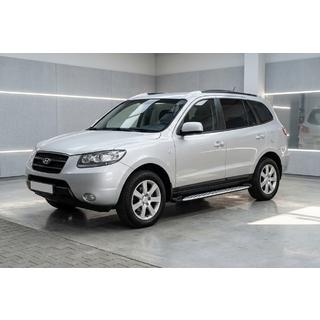 Side steps Shining V1 (2 st., aluminium) Hyundai Santa Fe 2 2006–2012 foto 1