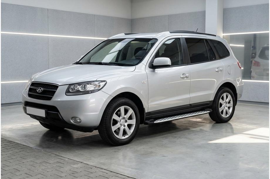 Hyundai Santa Fe 2 2006–2012 Side steps Shining V1 (2 st., aluminium) Image