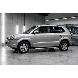 Side steps Shining V1 (2 st., aluminium) Hyundai Tucson JM 2004– foto 1