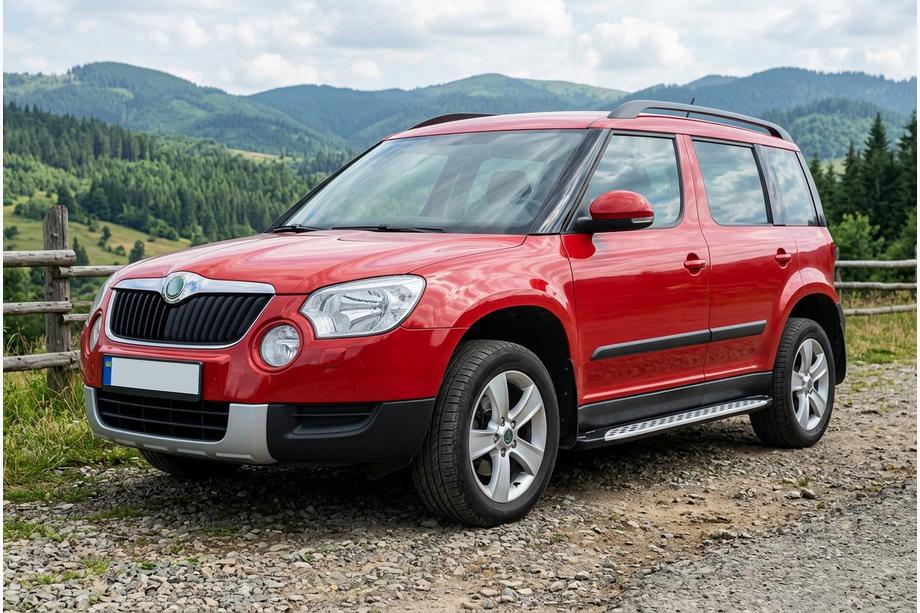 Skoda Yeti 2009–2017 Side steps Shining V1 (2 st., aluminium) Image