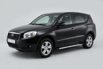 Geely Emgrand X7 2011– Side steps Shining V1 (2 st., aluminium) foto 1