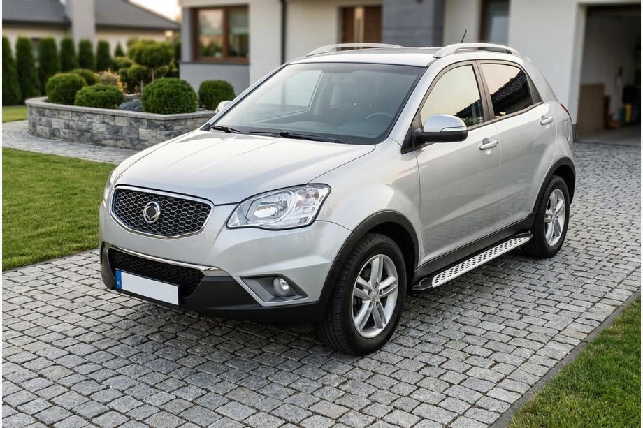 SsangYong Korando 2010–2019 Side steps Shining V1 (2 st., aluminium) Image