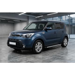 Side steps Shining V1 (2 st., aluminium) Kia Soul II 2013–2018 foto 1