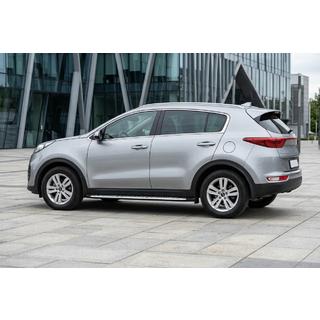 Side steps Shining V1 (2 st., aluminium) Kia Sportage 2015–2021 foto 1