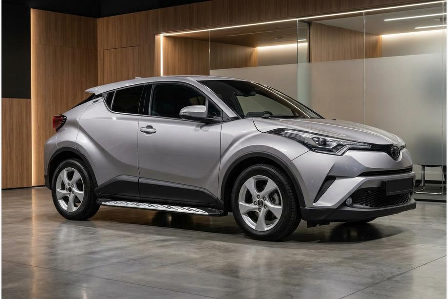 Toyota C-HR 2016–2023 Side steps Shining V1 (2 st., aluminium) Image