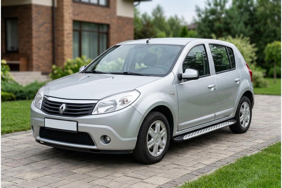 Dacia Sandero 2007–2013 Side steps Shining V1 (2 st., aluminium) Image