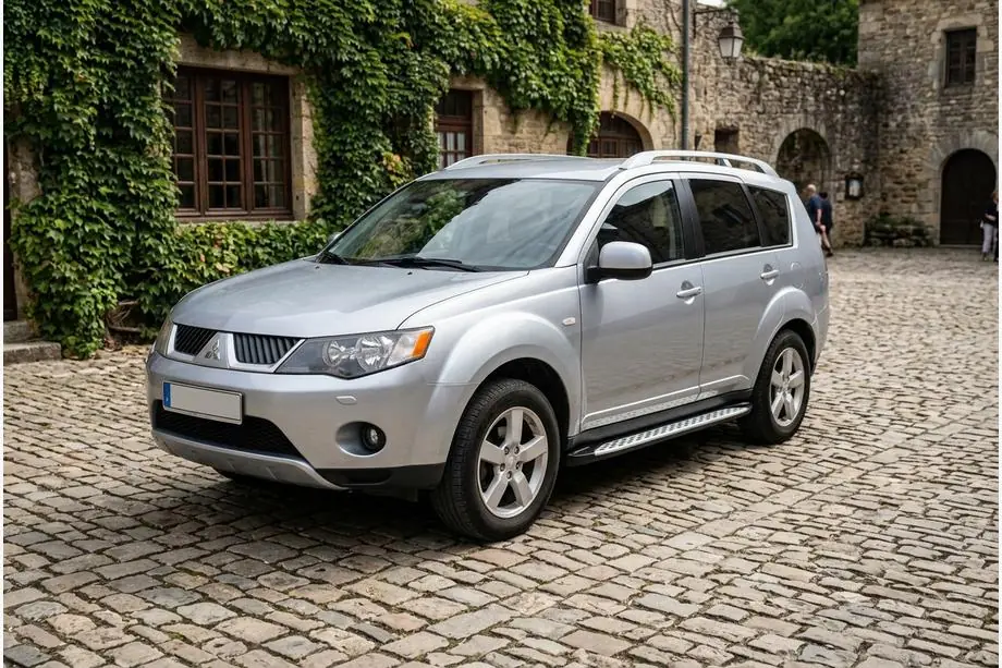 Mitsubishi Outlander 2006–2012 Side steps Shining V1 (2 st., aluminium) Image