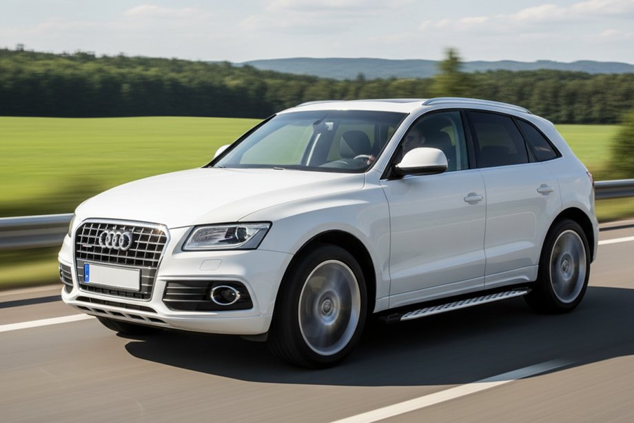 Audi Q5 2008–2017 Side steps Shining V1 (2 st., aluminium) Image