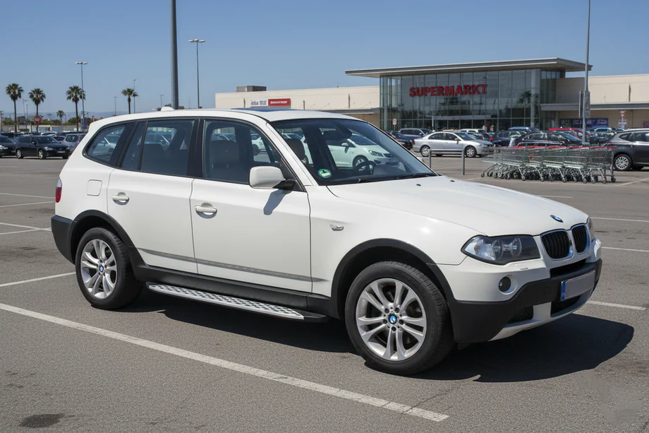 BMW X3 E83 2003–2010 Side steps Shining V1 (2 st., aluminium) Image