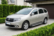 Renault Logan MCV 2013–2022 Side steps Shining V1 (2 st., aluminium) foto 1