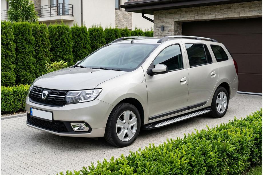 Renault Logan MCV 2013–2022 Side steps Shining V1 (2 st., aluminium) Image