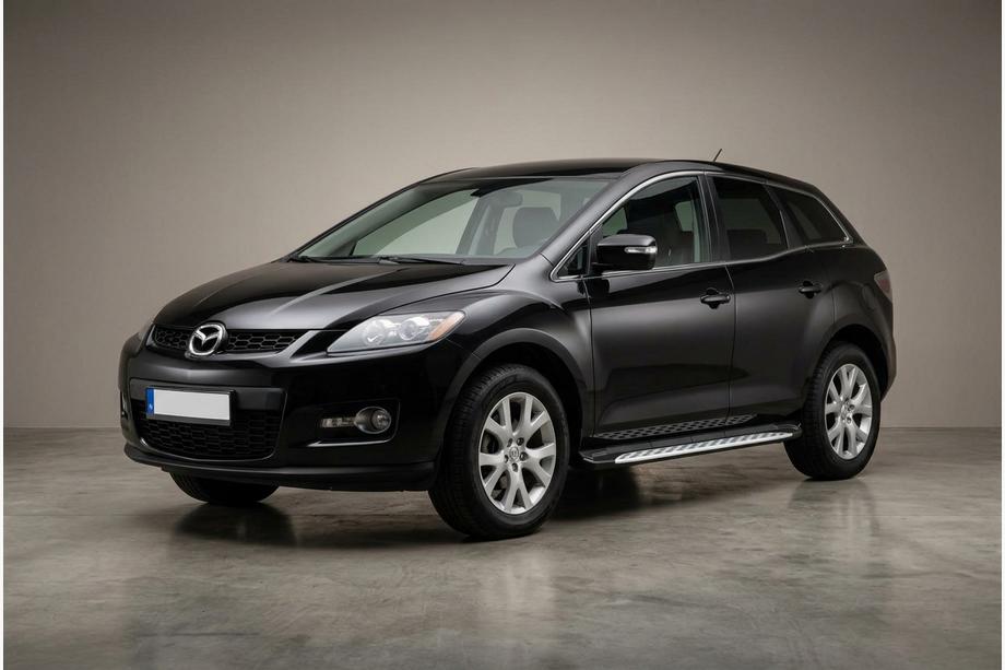 Mazda CX-7 2006–2012 Side steps Shining V1 (2 st., aluminium) Image