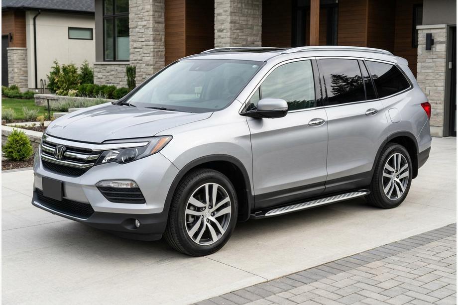 Honda Pilot 2015–2022 Side steps Shining V1 (2 st., aluminium) Image