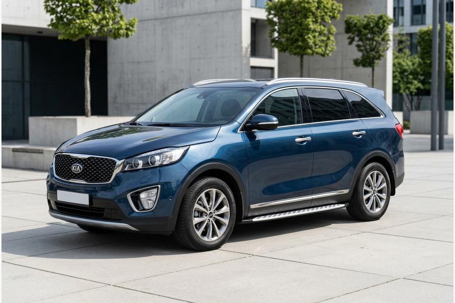 Kia Sorento III UM 2014–2020 Side steps Shining V1 (2 st., aluminium) Foto 1