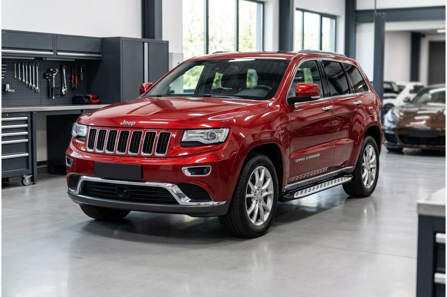 Jeep Grand Cherokee WK2 2010–2021 Side steps Shining V1 (2 st., aluminium) Image