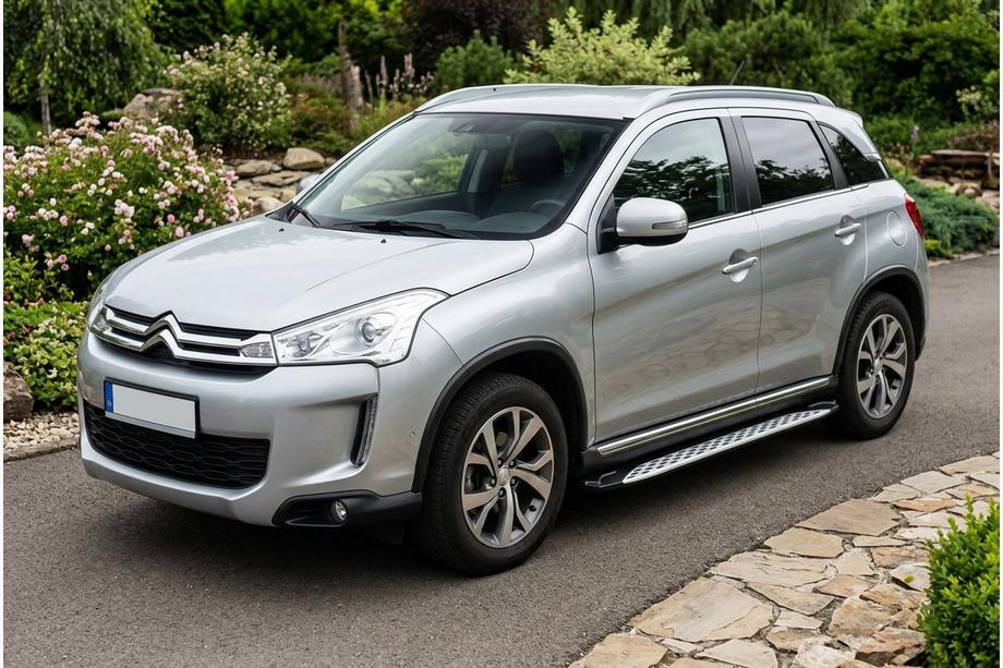 Citroen C-4 Aircross 2012–2017 Side steps Shining V1 (2 st., aluminium) Image