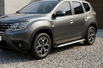 Renault Duster 2018–2024 Side steps Shining V1 (2 st., aluminium) foto 1