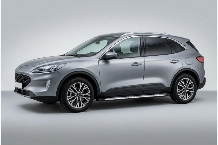 Ford Kuga/Escape 2019– Side steps Shining V1 (2 st., aluminium) Image
