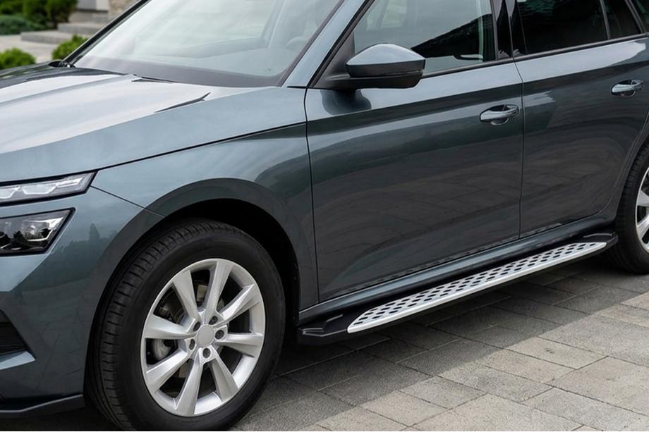 Skoda Kamiq 2019– Side steps Shining V1 (2 st., aluminium) Foto 1
