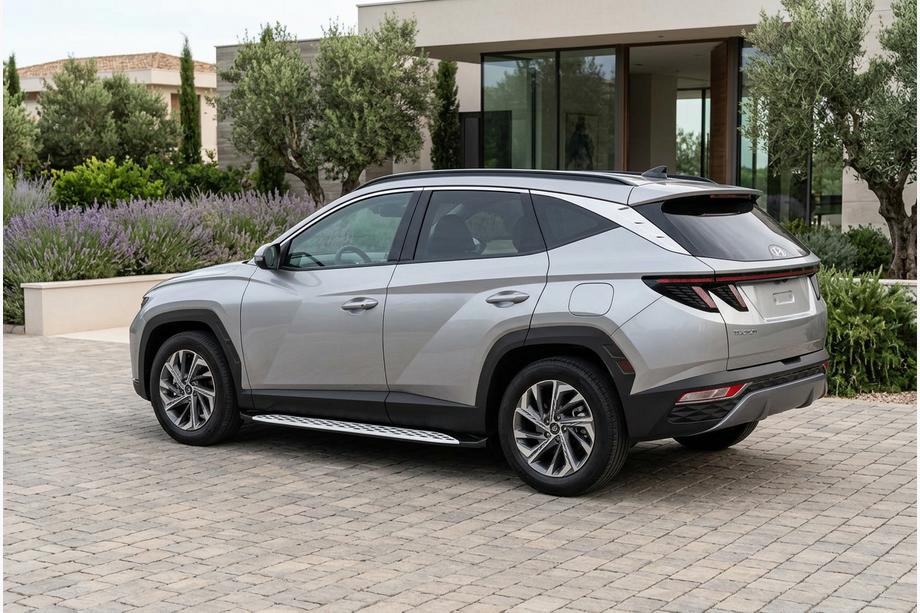 Hyundai Tucson NX4 2021– Side steps Shining V1 (2 st., aluminium) Foto 1