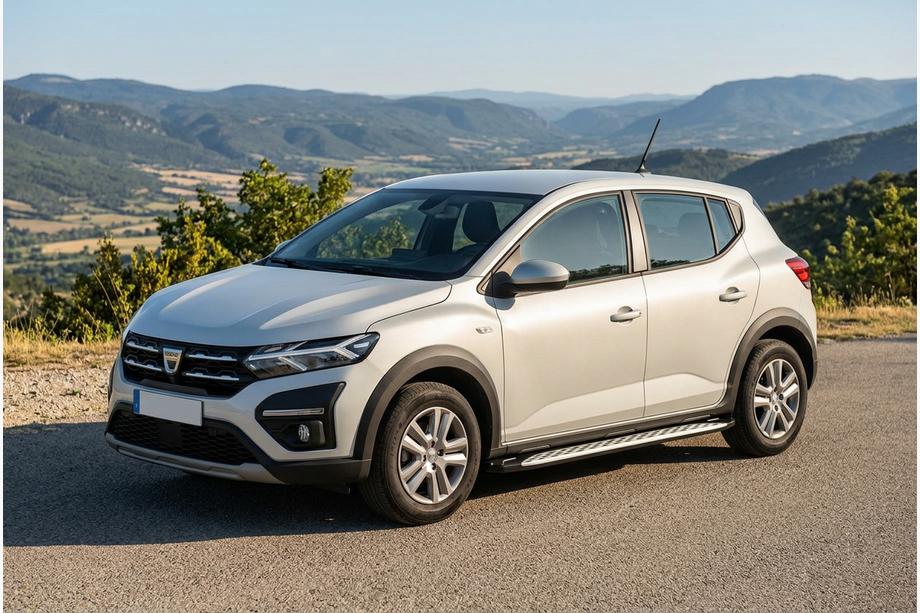 Dacia Sandero 2021– Side steps Shining V1 (2 st., aluminium) Image