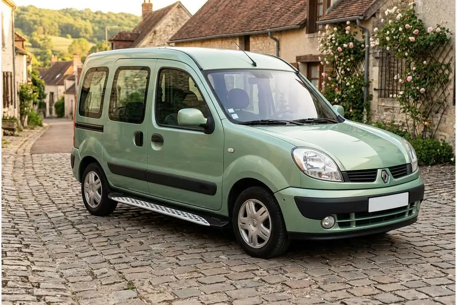 Renault Kangoo 1998–2008 Side steps Shining V1 (2 st., aluminium) Image