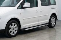 Volkswagen Caddy 2010–2015 Side steps Shining V1 (2 st., aluminium) foto 1