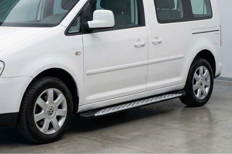 Volkswagen Caddy 2010–2015 Side steps Shining V1 (2 st., aluminium) Image