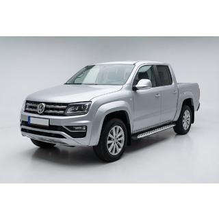 Side steps Shining V1 (2 st., aluminium) Volkswagen Amarok 2010–2022 foto 1