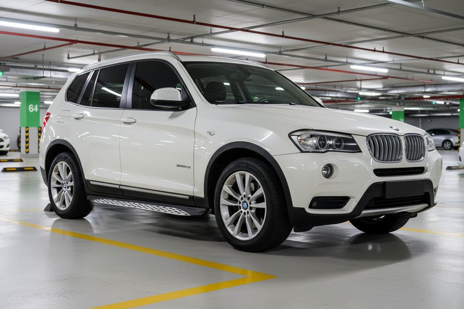 BMW X3 F25 2011–2018 Side steps Shining V1 (2 st., aluminium) Image