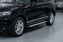 Porsche Cayenne 2003–2010 Side steps Shining V1 (2 st., aluminium) foto 1