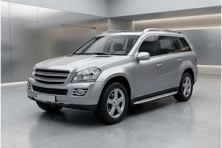 Mercedes GL-klasse X164 2006–2012 Side steps Shining V1 (2 st., aluminium) Foto 1
