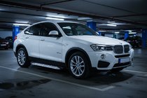 BMW X4 F26 2014–2018 Side steps Shining V1 (2 st., aluminium) foto 1