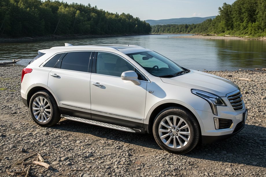 Cadillac XT5 2016– Side steps Shining V1 (2 st., aluminium) Image