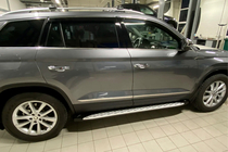 Skoda Kodiaq 2016–2023 Side steps Shining V1 (2 st., aluminium) foto 4