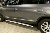 Skoda Kodiaq 2016–2023 Side steps Shining V1 (2 st., aluminium) foto 6