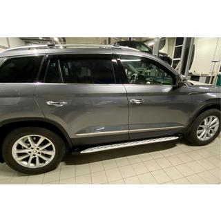 Side steps Shining V1 (2 st., aluminium) Skoda Kodiaq 2016–2023 foto 4