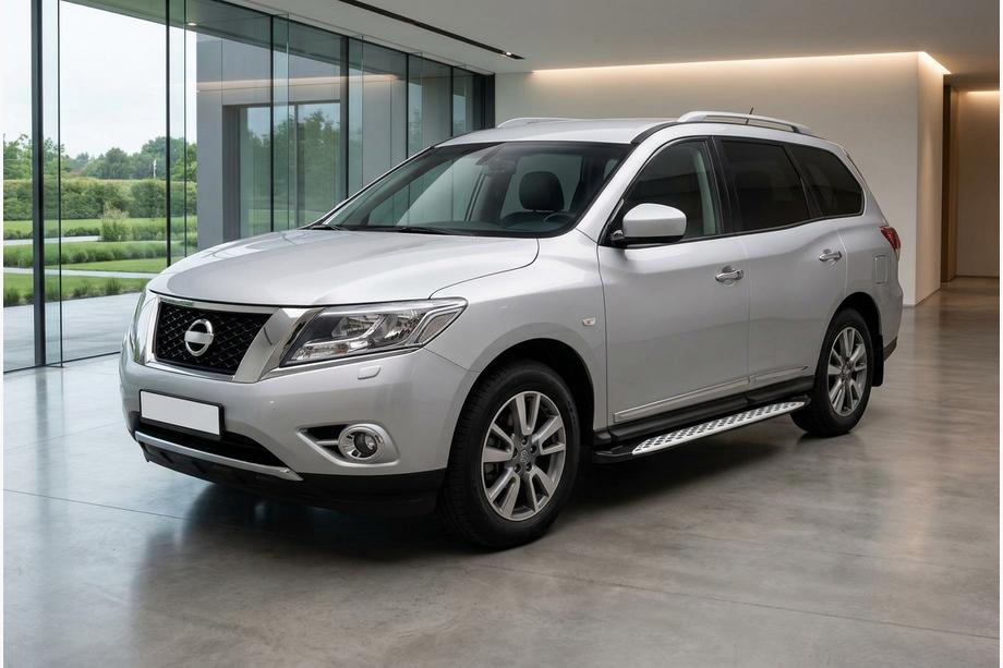 Nissan Pathfinder R52 2012–2021 Side steps Shining V1 (2 st., aluminium) Foto 1