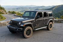 Jeep Wrangler 2018– Side steps Shining V1 (2 st., aluminium) foto 1