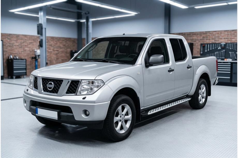 Nissan Navara 2006–2015 Side steps Shining V1 (2 st., aluminium) Image