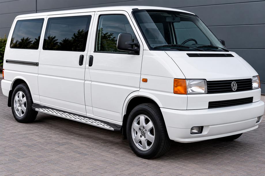 Volkswagen T4 Transporter 1990–2003 Side steps Shining V1 (2 st., aluminium) Korte wielbasis Foto 1