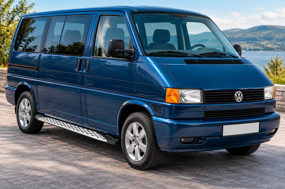 Volkswagen T4 Caravelle/Multivan 1990–2003 Side steps Shining V1 (2 st., aluminium) Korte wielbasis Image