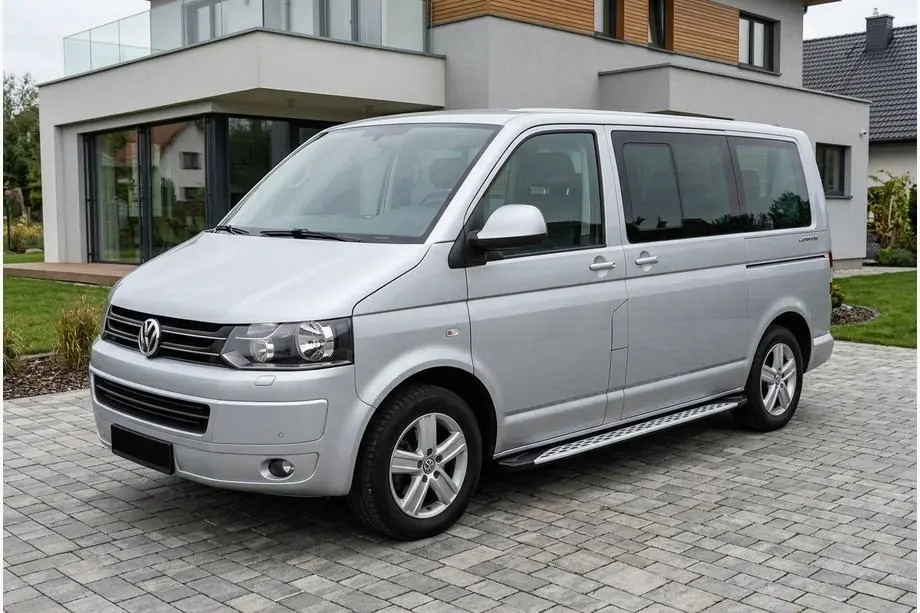Volkswagen T5 2010–2015 Side steps Shining V1 (2 st., aluminium) Image